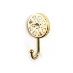Gold Flower Inlay Wall Hook - Wall Hooks - Gold Flower Inlay Wall Hook