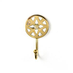Gold Flower Inlay Wall Hook - Wall Hooks - Gold Flower Inlay Wall Hook