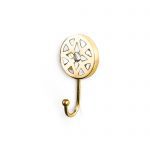 Gold Flower Inlay Wall Hook - Wall Hooks - Gold Flower Inlay Wall Hook