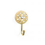 Gold Flower Inlay Wall Hook - Wall Hooks - Gold Flower Inlay Wall Hook