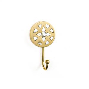 Gold Flower Inlay Wall Hook - Wall Hooks - Gold Flower Inlay Wall Hook