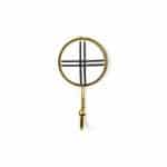Marble and Brass Intersect Wall Hook - Wall Hooks - Marble and Brass Intersect Wall Hook