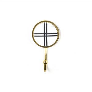 Marble and Brass Intersect Wall Hook - Wall Hooks - Marble and Brass Intersect Wall Hook
