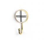 Marble and Brass Intersect Wall Hook - Wall Hooks - Marble and Brass Intersect Wall Hook