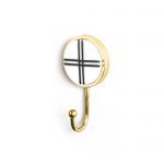 Marble and Brass Intersect Wall Hook - Wall Hooks - Marble and Brass Intersect Wall Hook