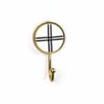 Marble and Brass Intersect Wall Hook - Wall Hooks - Marble and Brass Intersect Wall Hook