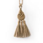 Spiralled Jute Tassel Curtain Tie Back - Curtain Tie Backs - Spiralled Jute Tassel Curtain Tie Back