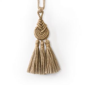 Spiralled Jute Tassel Curtain Tie Back - Curtain Tie Backs - Spiralled Jute Tassel Curtain Tie Back