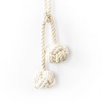 Double Knot Cotton Curtain Tie Back - Curtain Tie Backs - Double Knot Cotton Curtain Tie Back