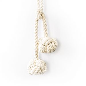 Double Knot Cotton Curtain Tie Back - Curtain Tie Backs - Double Knot Cotton Curtain Tie Back