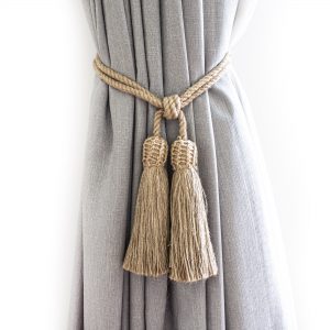 Jute Interlace Curtain Tie Back - Curtain Tie Backs - Jute Interlace Curtain Tie Back