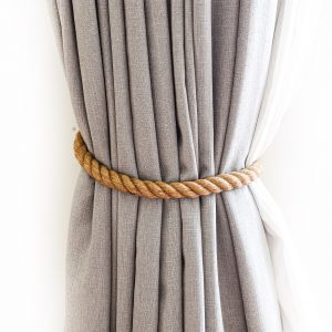 Twist Rope Jute Curtain Tie Back - Curtain Tie Backs - Twist Rope Jute Curtain Tie Back