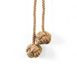 Double Knot Jute Curtain Tie Back - Curtain Tie Backs - Double Knot Jute Curtain Tie Back