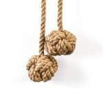 Double Knot Jute Curtain Tie Back - Curtain Tie Backs - Double Knot Jute Curtain Tie Back