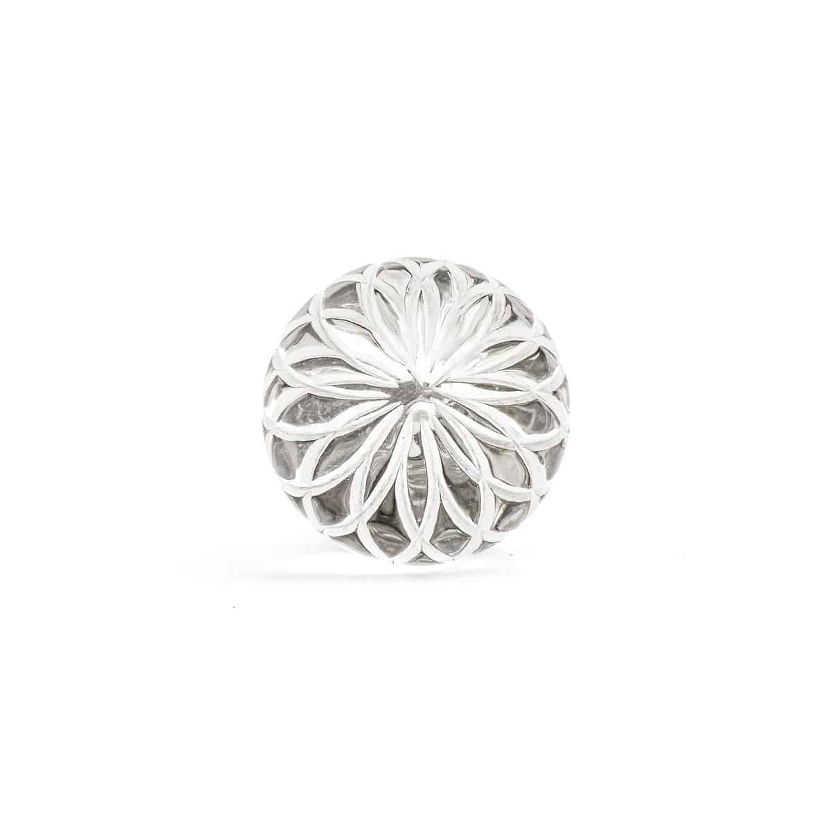 DSC_5060_Acrylic Flo Acrylic Flower Engraved Knob - Cabinet Knobs - Acrylic Flower Engraved Knob