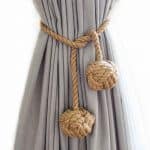 Double Knot Jute Curtain Tie Back - Curtain Tie Backs - Double Knot Jute Curtain Tie Back