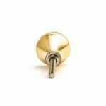 Small Brass Pinwheel MOP Knob - Cabinet Knobs - Small Brass Pinwheel MOP Knob