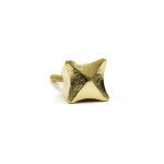 Gold Iron Crown Knob - Cabinet Knobs - Gold Iron Crown Knob