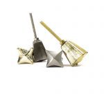 Gold Iron Crown Knob - Cabinet Knobs - Gold Iron Crown Knob