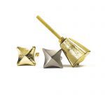 Gold Iron Crown Knob - Cabinet Knobs - Gold Iron Crown Knob
