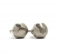 Silver Iron Geometric Knob - Cabinet Knobs - Silver Iron Geometric Knob