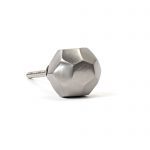 Silver Iron Geometric Knob - Cabinet Knobs - Silver Iron Geometric Knob