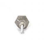 Silver Iron Geometric Knob - Cabinet Knobs - Silver Iron Geometric Knob