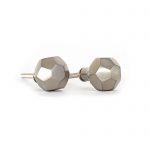 Silver Iron Geometric Knob - Cabinet Knobs - Silver Iron Geometric Knob