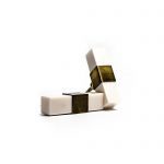 White Cubed Pull - Drawer Pulls - White Cubed Pull