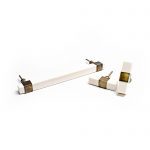 White Cubed Pull - Drawer Pulls - White Cubed Pull