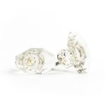 Clear Solid Glass Regency Knob - Cabinet Knobs - Clear Solid Glass Regency Knob