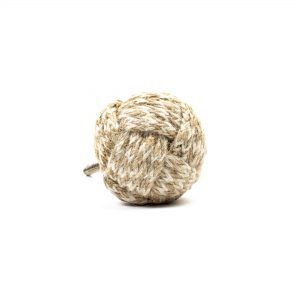 Jute and Cotton Weaved Knob - Cabinet Knobs - Jute and Cotton Weaved Knob