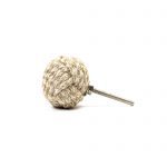 Jute and Cotton Weaved Knob - Cabinet Knobs - Jute and Cotton Weaved Knob