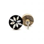 Inlaid Petaled Daisy Knob - Cabinet Knobs - Inlaid Petaled Daisy Knob