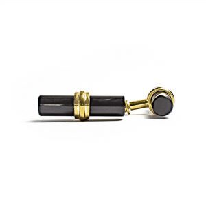 Black Solid Glass T-Bar Pull - Drawer Pulls - Black Solid Glass T-Bar Pull