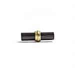 Black Solid Glass T-Bar Pull - Drawer Pulls - Black Solid Glass T-Bar Pull