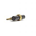 Black Solid Glass T-Bar Pull - Drawer Pulls - Black Solid Glass T-Bar Pull