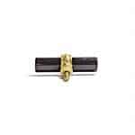 Black Solid Glass T-Bar Pull - Drawer Pulls - Black Solid Glass T-Bar Pull