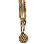 Cotton and Mango Wood Tassel Curtain Tie Back - Curtain Tie Backs - Cotton and Mango Wood Tassel Curtain Tie Back