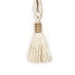 Cotton and Mango Wood Tassel Curtain Tie Back - Curtain Tie Backs - Cotton and Mango Wood Tassel Curtain Tie Back