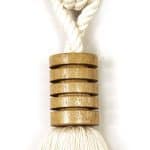 Cotton and Mango Wood Tassel Curtain Tie Back - Curtain Tie Backs - Cotton and Mango Wood Tassel Curtain Tie Back