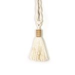 Cotton and Mango Wood Tassel Curtain Tie Back - Curtain Tie Backs - Cotton and Mango Wood Tassel Curtain Tie Back
