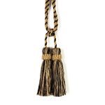 Cotton and Mango Wood Tassel Curtain Tie Back - Curtain Tie Backs - Cotton and Mango Wood Tassel Curtain Tie Back