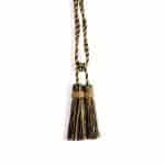 Cotton and Mango Wood Tassel Curtain Tie Back - Curtain Tie Backs - Cotton and Mango Wood Tassel Curtain Tie Back