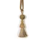 Cotton and Mango Wood Tassel Curtain Tie Back - Curtain Tie Backs - Cotton and Mango Wood Tassel Curtain Tie Back