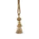 Cotton and Mango Wood Tassel Curtain Tie Back - Curtain Tie Backs - Cotton and Mango Wood Tassel Curtain Tie Back