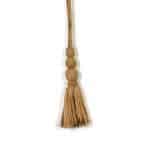 Triple Sphere Jute Curtain Tie Back - Curtain Tie Backs - Triple Sphere Jute Curtain Tie Back