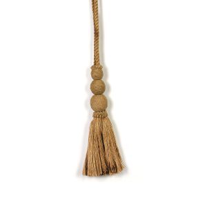 Triple Sphere Jute Curtain Tie Back - Curtain Tie Backs - Triple Sphere Jute Curtain Tie Back