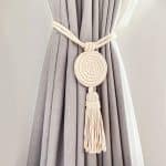 Cotton and Mango Wood Tassel Curtain Tie Back - Curtain Tie Backs - Cotton and Mango Wood Tassel Curtain Tie Back