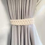 Cotton and Mango Wood Tassel Curtain Tie Back - Curtain Tie Backs - Cotton and Mango Wood Tassel Curtain Tie Back